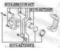 FEBEST Pst brzdovho tmenu FBS 0176-AZT250F, 0176-AZT250F