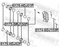 FEBEST Pst brzdovho tmenu FBS 0176-HDJ01F, 0176-HDJ01F