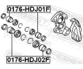 FEBEST Pst brzdovho tmenu FBS 0176-HDJ02F, 0176-HDJ02F