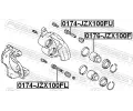 FEBEST Pst brzdovho tmenu FBS 0176-JZX100F, 0176-JZX100F