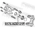 FEBEST Pst brzdovho tmenu FBS 0176-NZE121F, 0176-NZE121F
