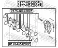 FEBEST Pst brzdovho tmenu FBS 0176-UZJ200F, 0176-UZJ200F