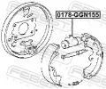 FEBEST Brzdov vleek FBS 0178-GGN155, 0178-GGN155