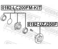 FEBEST Nboj kola FBS 0182-UZJ200F, 0182-UZJ200F