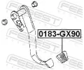 FEBEST Obložení spojkového pedálu FBS 0183-GX90, 0183-GX90