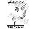 FEBEST Vratná / vodicí kladka drážkového klínového řemenu FBS 0188-VDJ200, 0188-VDJ200
