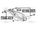 FEBEST Upevovac epy pnho zvsnho ramena FBS 0198-007, 0198-007