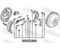 FEBEST Sada psluenstv parkovacch brzdovch elist FBS 0204-G15RAR-KIT, 0204-G15RAR-KIT