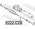 FEBEST Axi�ln� kloub p���n�ho t�hla ��zen� FBS 0222-C24, 0222-C24
