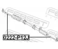 FEBEST Axi�ln� kloub p���n�ho t�hla ��zen� FBS 0222-P12J, 0222-P12J