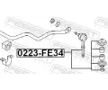 FEBEST Tyč / vzpěra stabilizátoru FBS 0223-FE34, 0223-FE34