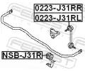 FEBEST Ty� / vzp�ra stabiliz�toru FBS 0223-J31RL, 0223-J31RL