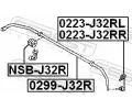 FEBEST Tyč / vzpěra stabilizátoru FBS 0223-J32RR, 0223-J32RR