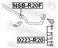 FEBEST Ty / vzpra stabiliztoru FBS 0223-R20, 0223-R20