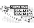 FEBEST Ty / vzpra stabiliztoru FBS 0223-S51FL, 0223-S51FL