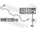 FEBEST Ty / vzpra stabiliztoru FBS 0223-V35RR, 0223-V35RR