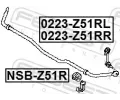 FEBEST Tyč / vzpěra stabilizátoru FBS 0223-Z51RR, 0223-Z51RR