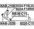 FEBEST Rameno zaven kol FBS 0224-F15LH, 0224-F15LH