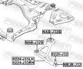 FEBEST Rameno zaven kol FBS 0224-J33RH, 0224-J33RH