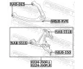 FEBEST Rameno zaven kol FBS 0224-J50FLR, 0224-J50FLR