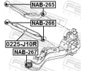 FEBEST Rameno zaven kol FBS 0225-J10R, 0225-J10R