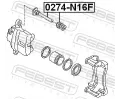 FEBEST Vodic ep brzdovho tmenu FBS 0274-N16F, 0274-N16F