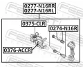 FEBEST Vodic� �ep brzdov�ho t�menu FBS 0274-N16R, 0274-N16R