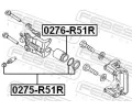 FEBEST Sada na opravu brzdovho tmenu FBS 0275-R51R, 0275-R51R