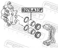 FEBEST Pst brzdovho tmenu FBS 0276-A33F, 0276-A33F
