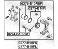 FEBEST Píst brzdového třmenu FBS 0276-B10RSF, 0276-B10RSF