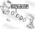 FEBEST Pst brzdovho tmenu FBS 0276-N15F, 0276-N15F
