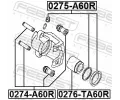 FEBEST Píst brzdového třmenu FBS 0276-TA60R, 0276-TA60R