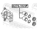 FEBEST Píst brzdového třmenu FBS 0276-Y61F, 0276-Y61F