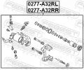 FEBEST Brzdový třmen FBS 0277-A32RR, 0277-A32RR