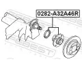 FEBEST Náboj kola FBS 0282-A32A46R, 0282-A32A46R