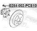 FEBEST Šroub kola FBS 0284-002-PCS10, 0284-002-PCS10