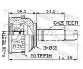 FEBEST Kloub hnacho hdele, sada FBS 0310-024A50, 0310-024A50
