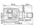 FEBEST Kloub hnacho hdele, sada FBS 0311-CRVMTRH, 0311-CRVMTRH
