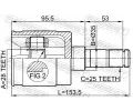 FEBEST Kloub hnacho hdele, sada FBS 0311-GDLH, 0311-GDLH