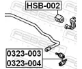 FEBEST Ty / vzpra stabiliztoru FBS 0323-004, 0323-004