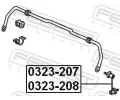 FEBEST Tyč / vzpěra stabilizátoru FBS 0323-208, 0323-208