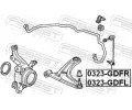 FEBEST Ty / vzpra stabiliztoru FBS 0323-GDFR, 0323-GDFR