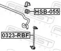 FEBEST Ty / vzpra stabiliztoru FBS 0323-RBF, 0323-RBF