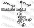 FEBEST Rameno zaven kol FBS 0325-EUADJ, 0325-EUADJ