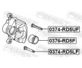 FEBEST Vodic ep brzdovho tmenu FBS 0374-RD5LF, 0374-RD5LF