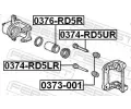 FEBEST Vodic ep brzdovho tmenu FBS 0374-RD5LR, 0374-RD5LR