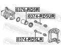 FEBEST Píst brzdového třmenu FBS 0376-RD5R, 0376-RD5R