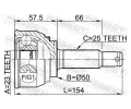 FEBEST Kloub hnacho hdele, sada FBS 0410-011, 0410-011