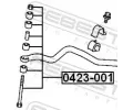 FEBEST Ty / vzpra stabiliztoru FBS 0423-001, 0423-001