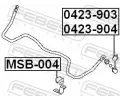FEBEST Tyč / vzpěra stabilizátoru FBS 0423-903, 0423-903